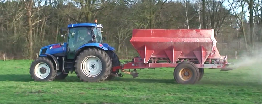 Kalkstrooien voor opbrengstverhoging